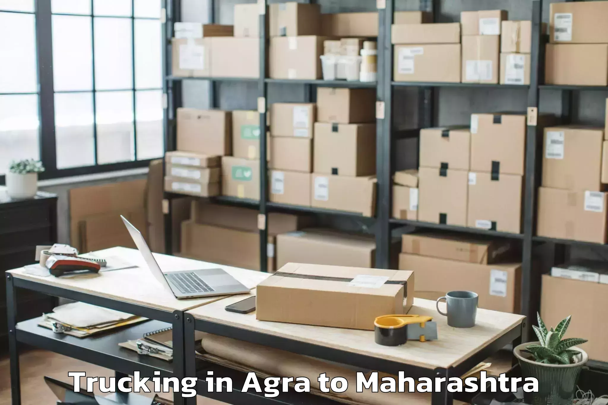 Easy Agra to Manjlegaon Trucking Booking